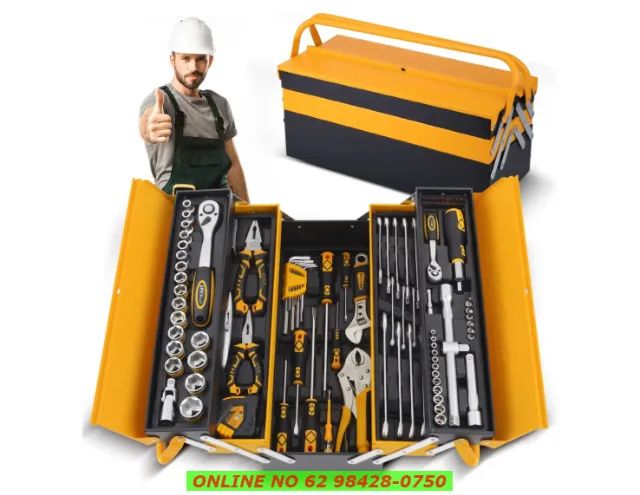 Caixa De Ferramentas Sanfonada Metal 5 Gavetas - Foto 6