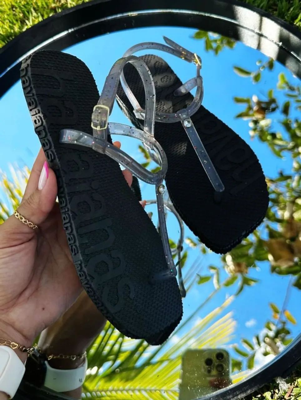 Sandálias Havaianas Roxo - Foto 5