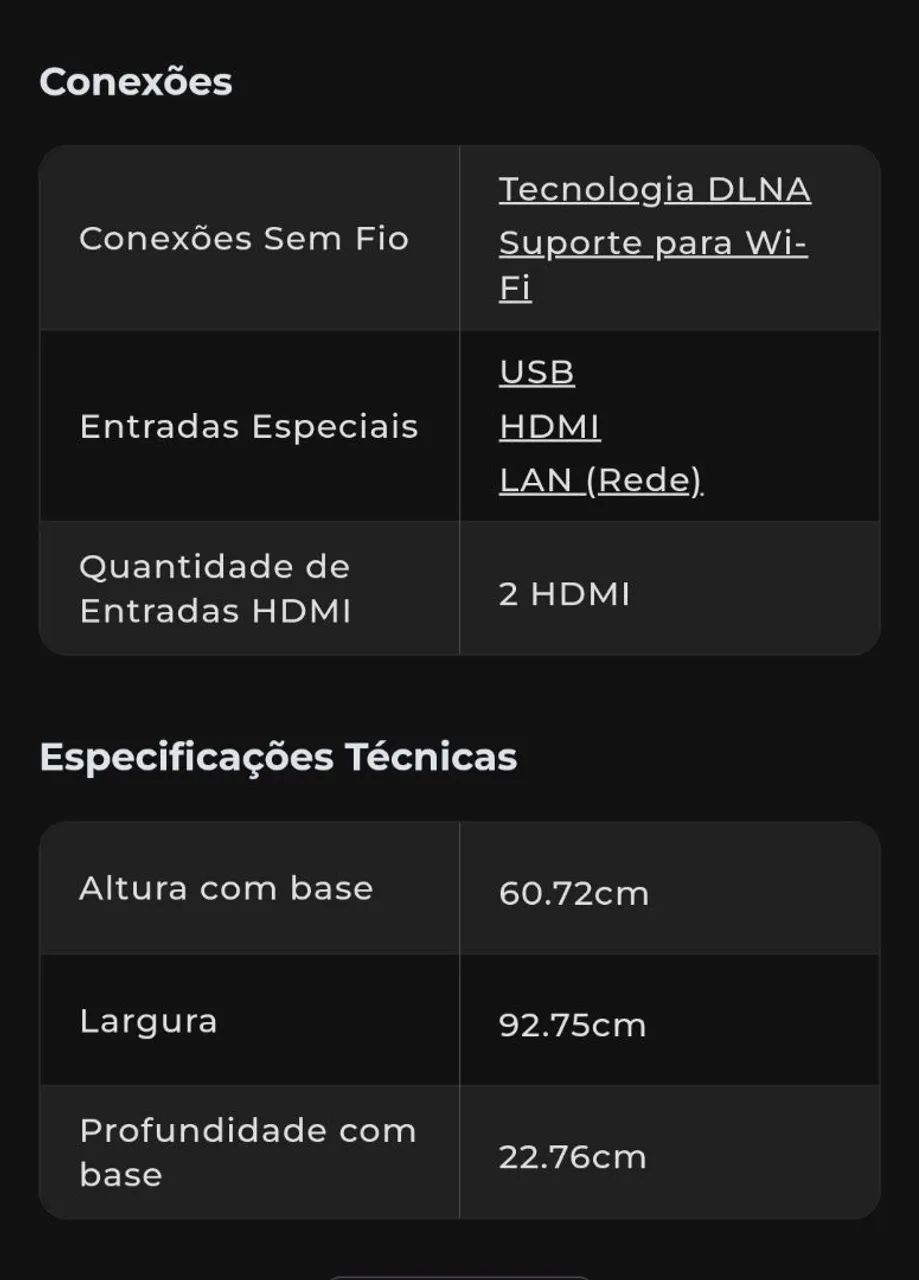 TV Samsung Led 3D 40 pol Funcionando - Foto 4