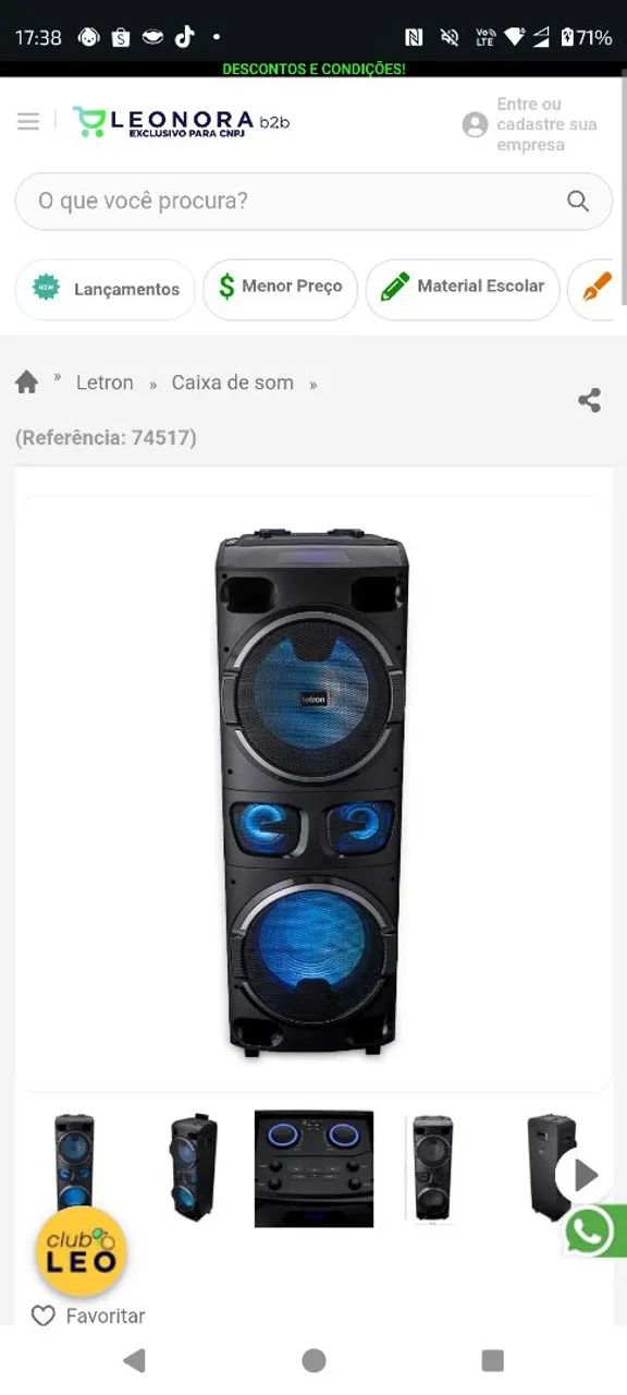 Som Sunset Led Multimídia 2200W Letron - Foto 3