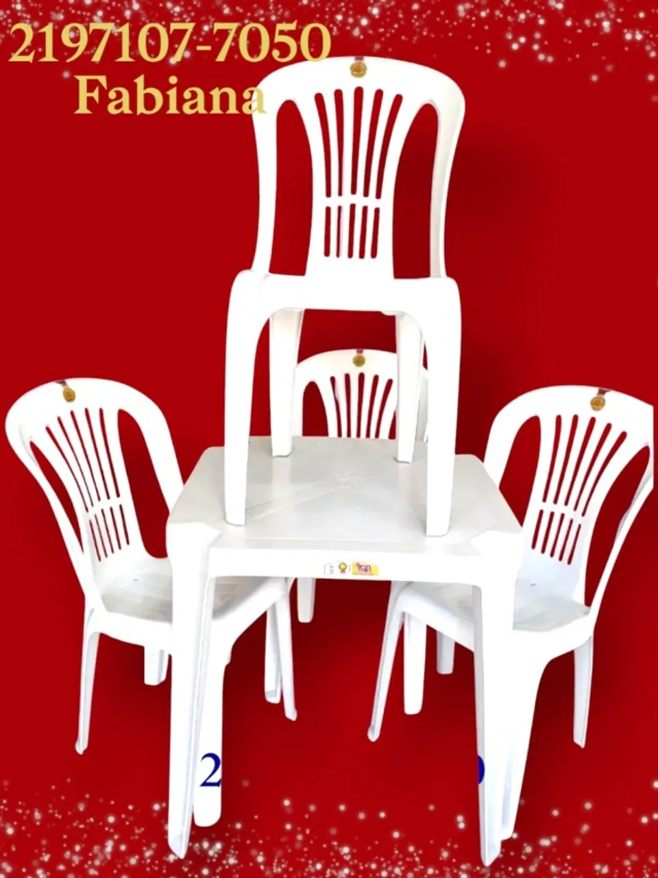 Conjunto Mesa e Cadeiras plastico