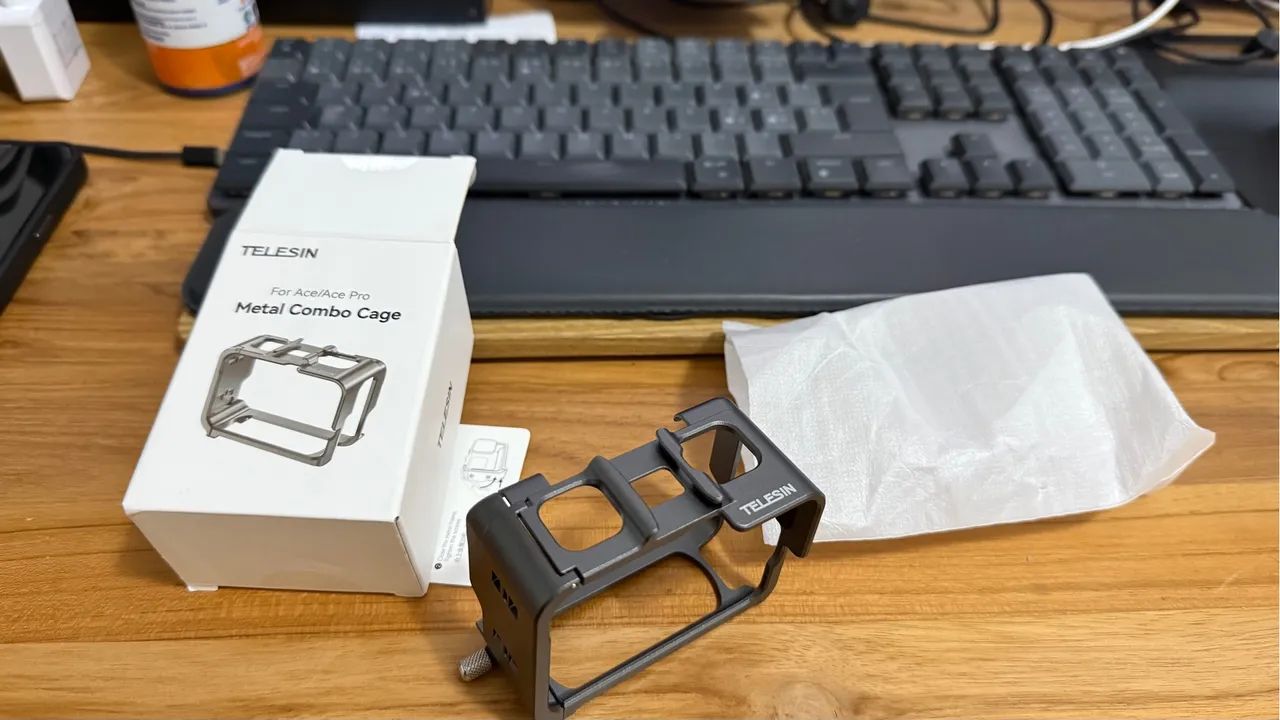Gaiola de Metal para Câmera de Ação insta 360 Ace/Ace Pro/Ace pro 2