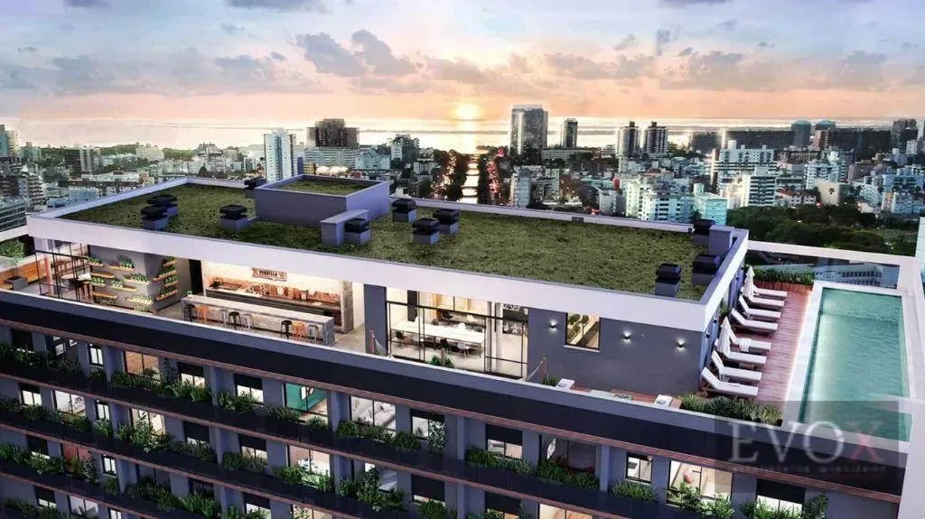 Apartamento de 1 dormitório duplex em andar alto com infraestrutura