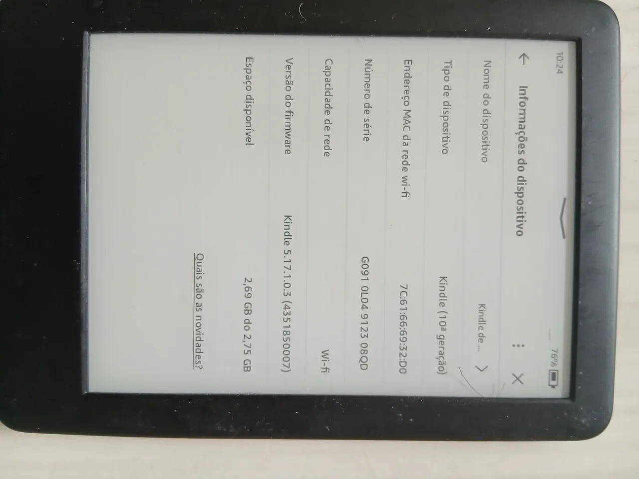 Kindle 10ª Geração