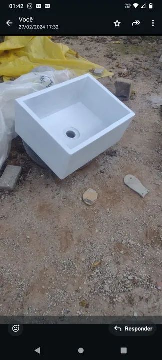 Tudo em concreto:"Pias, cubas, tanques/lavanderias, bancadas e vasos! Retirar em Luziânia. - Foto 5