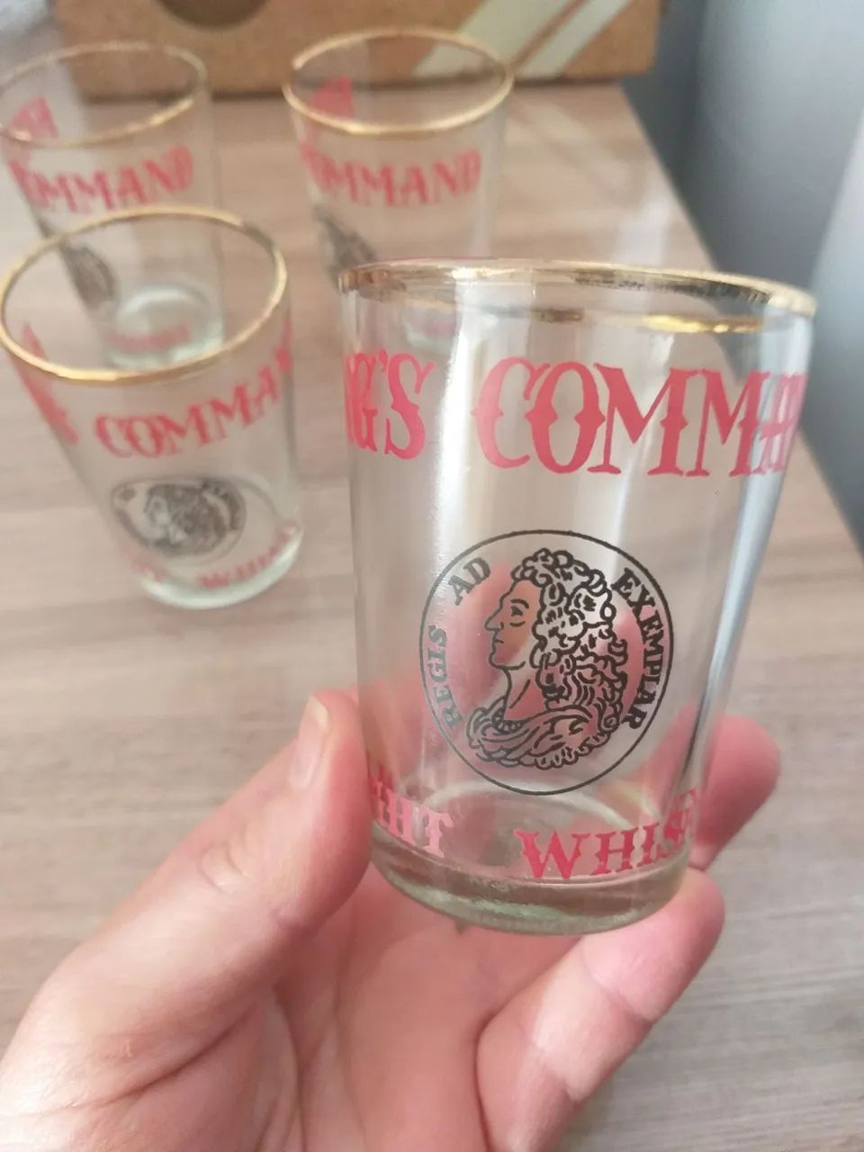 Kit 4 Copos de Whiskys Vintage Kings Command - Foto 2