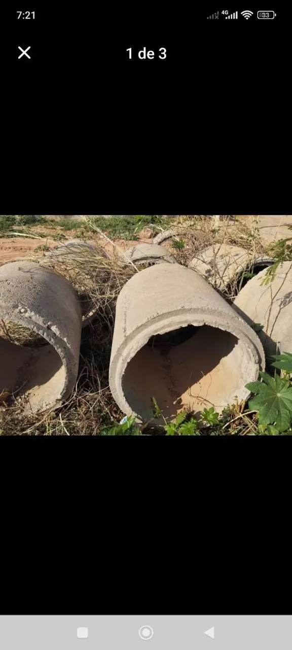 Manilhas de concreto novas