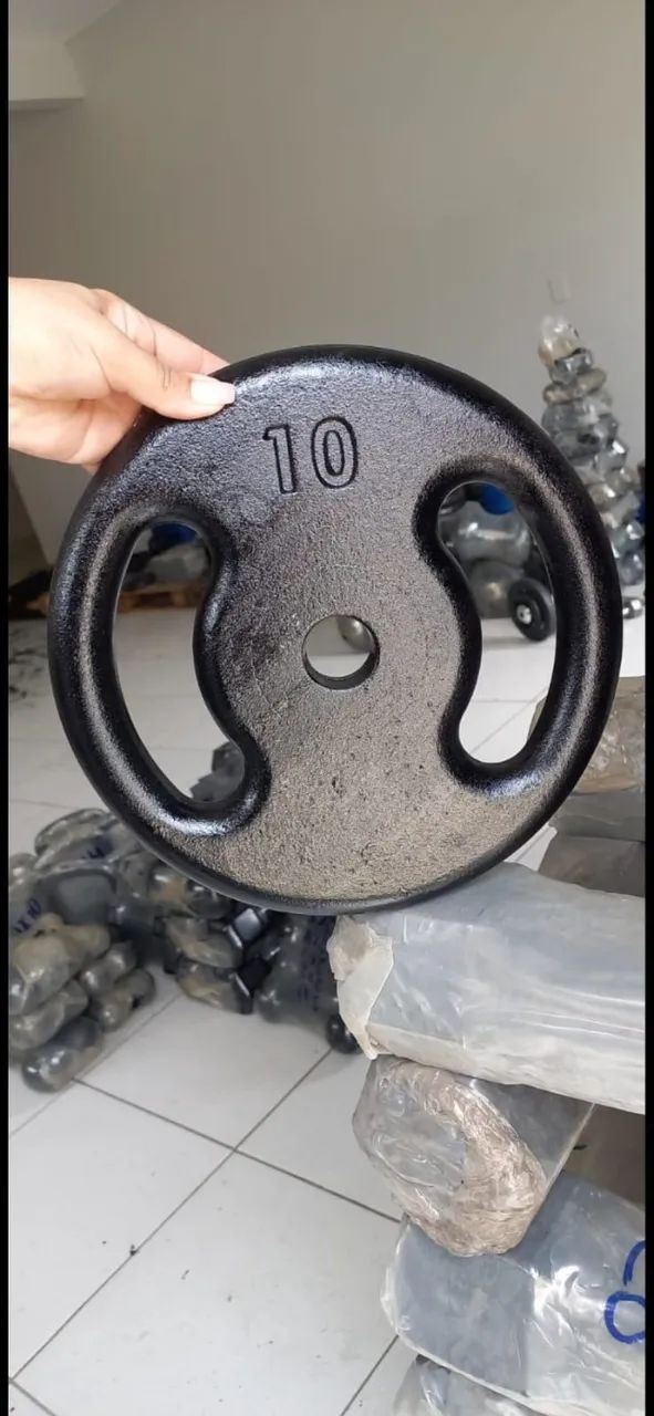 Anilha de ferro pintada 