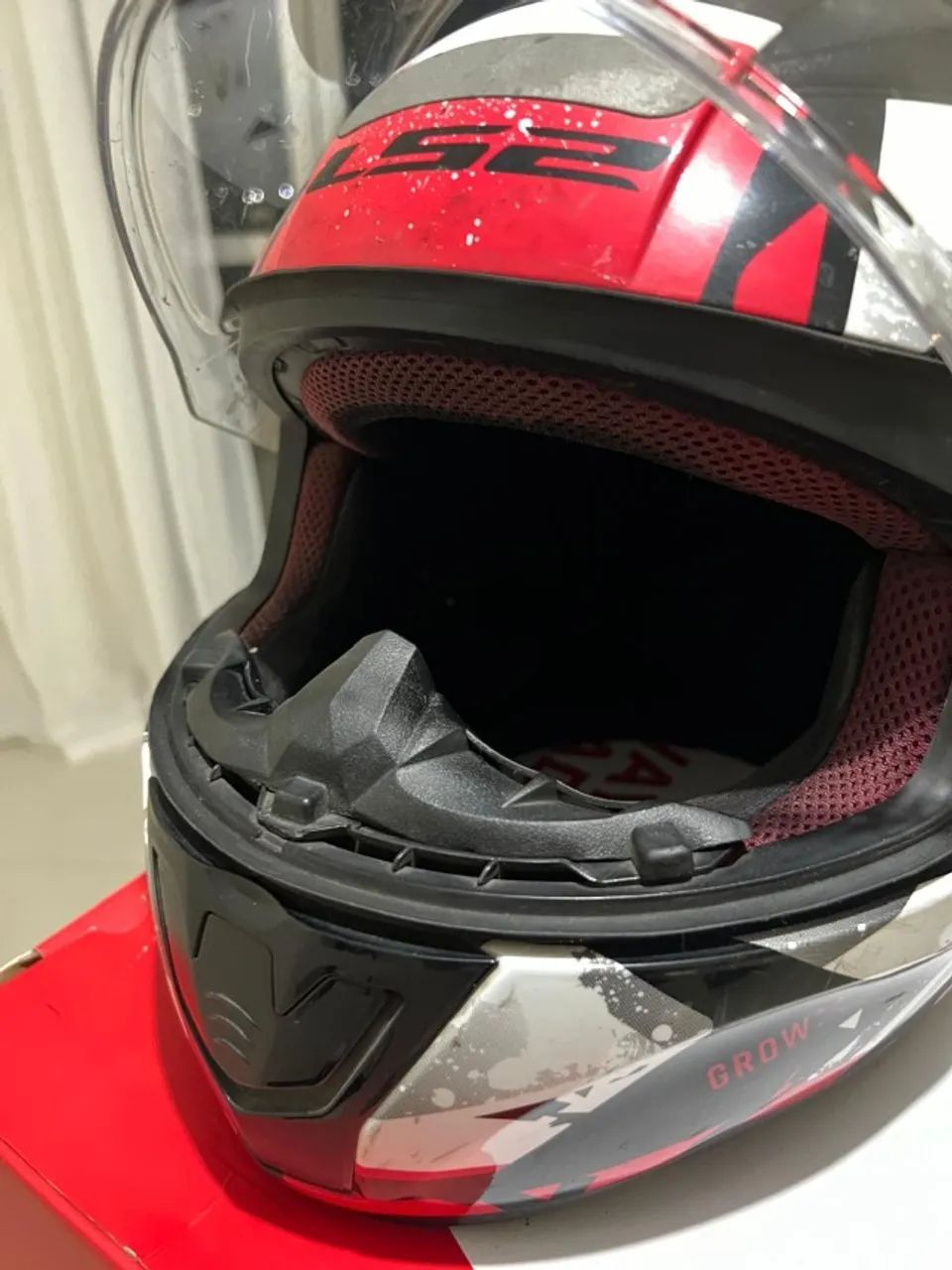 CAPACETE LS2 FECHADO COM NARIGUEIRA  - Foto 3