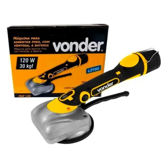 Máquina de Assentar Piso à Bateria 12V Com Ventosa Vonder - Foto 3