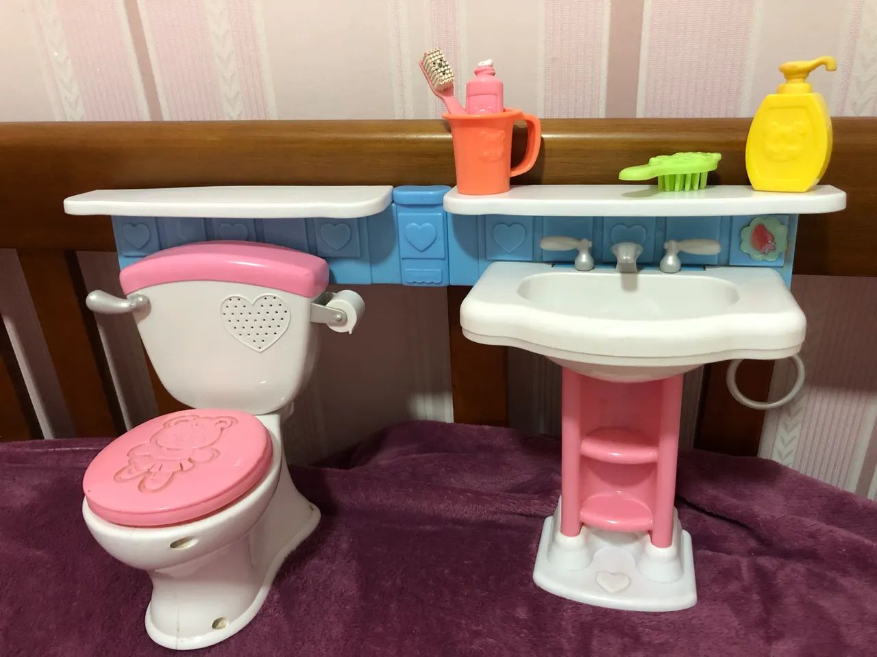 Boneca My Little Mommy banheirininho/ troninho  - Foto 2