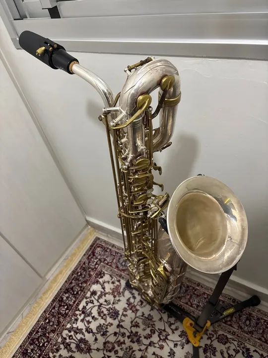 Saxofone Barítono Dakapo - Prata - Foto 2