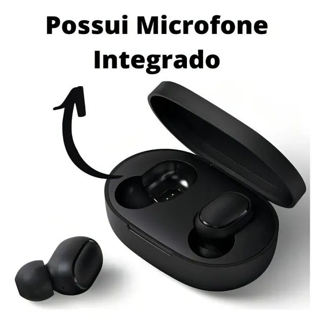 Fone de Ouvido Bluetooth Preto IOS / Android / Windows - Foto 2