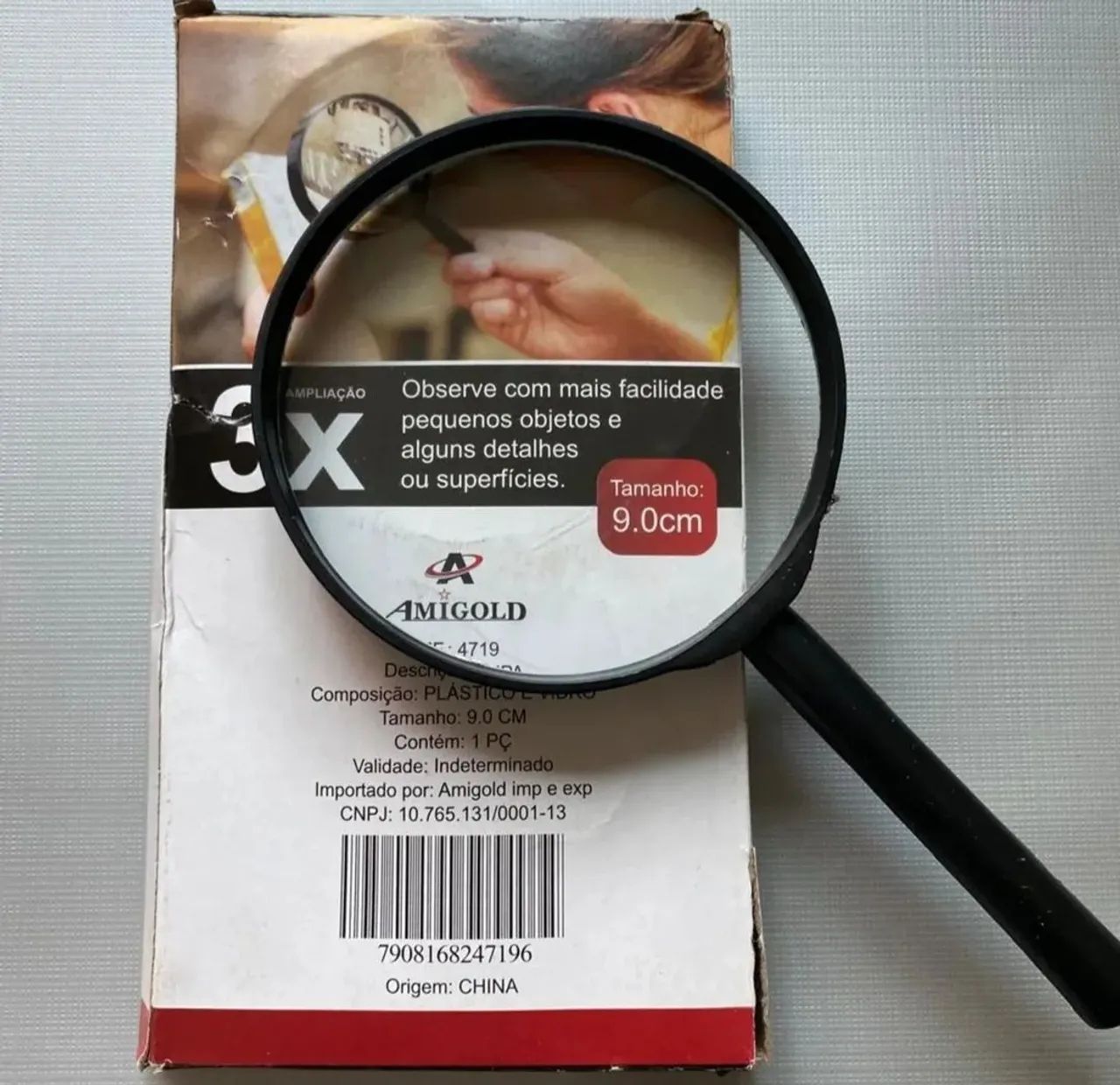 Lupa de Mão Amigold 3X 64750515794818120