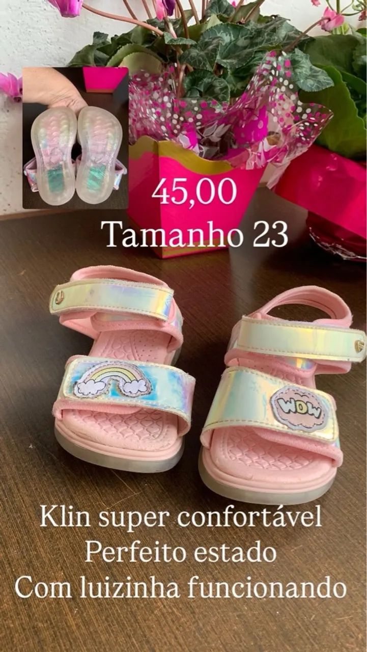 Sandália Infantil Klin Tamanho 23 - Foto 2