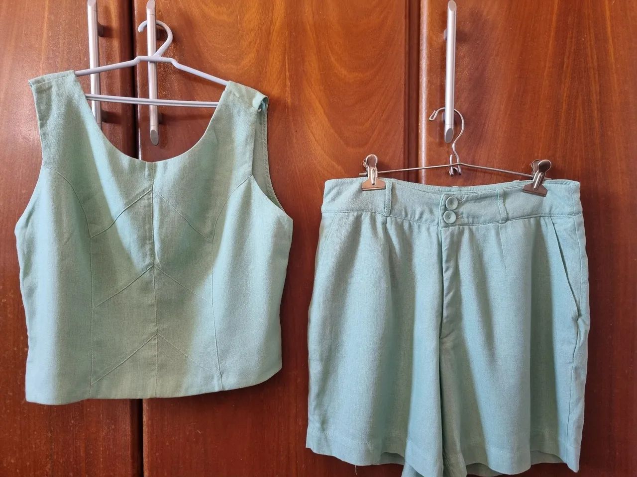 Conjunto bermuda e blusa linho - Foto 2