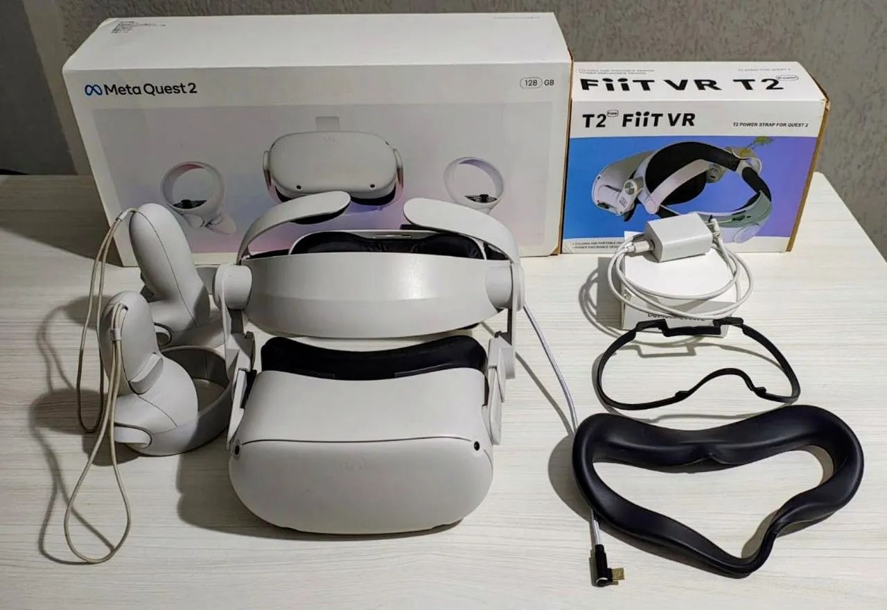 Meta Quest 2 com Strap Fiit VR T2