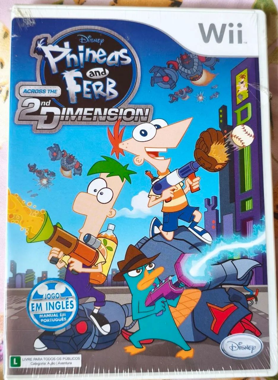 Phineas and Ferb Across the 2nd Dimension Wii Jogos de Vídeo Game