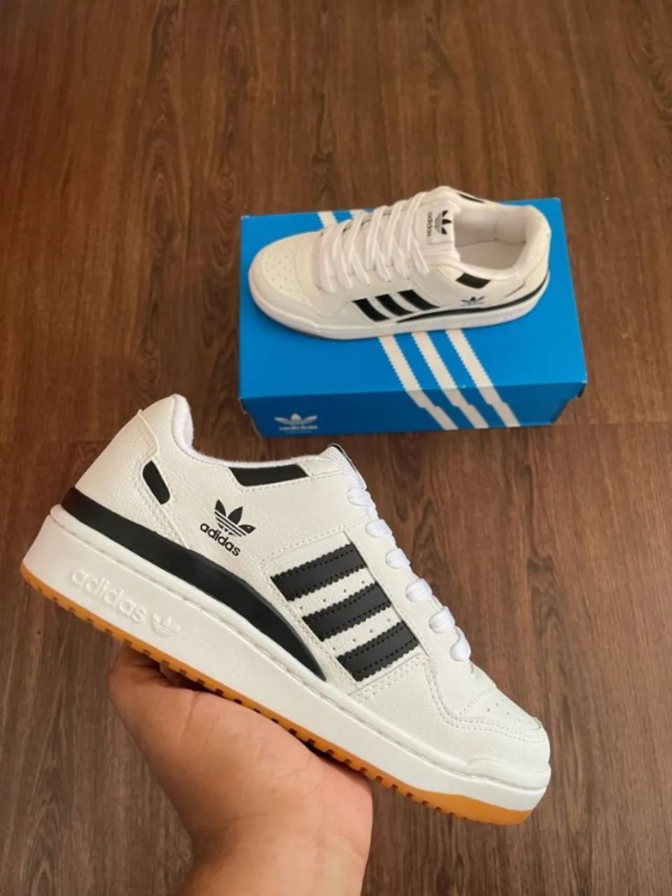 ADIDAS FORUM LOW  R- BRANCO PRETO FRETE GRATIS PARA TODO BRASIL - Foto 2