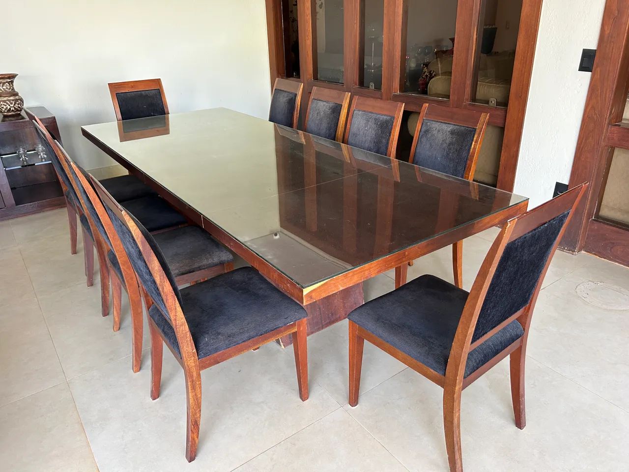 Mesa com 10 cadeiras - Foto 2
