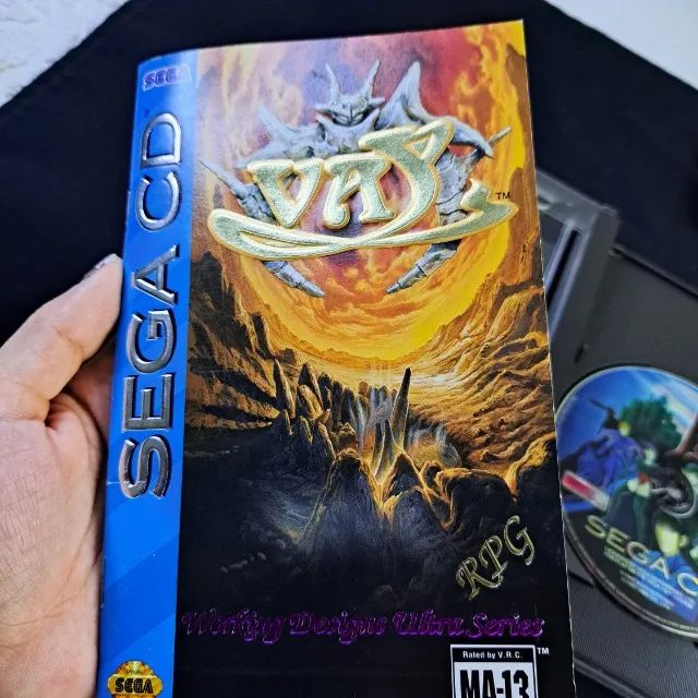 Vay Longbox Completo Original Sega Cd - Mega Drive. RPG - Frete