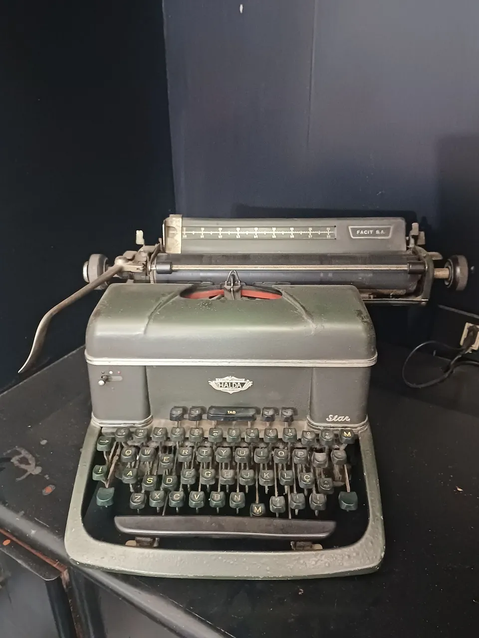Máquina de escrever antiga Sueca