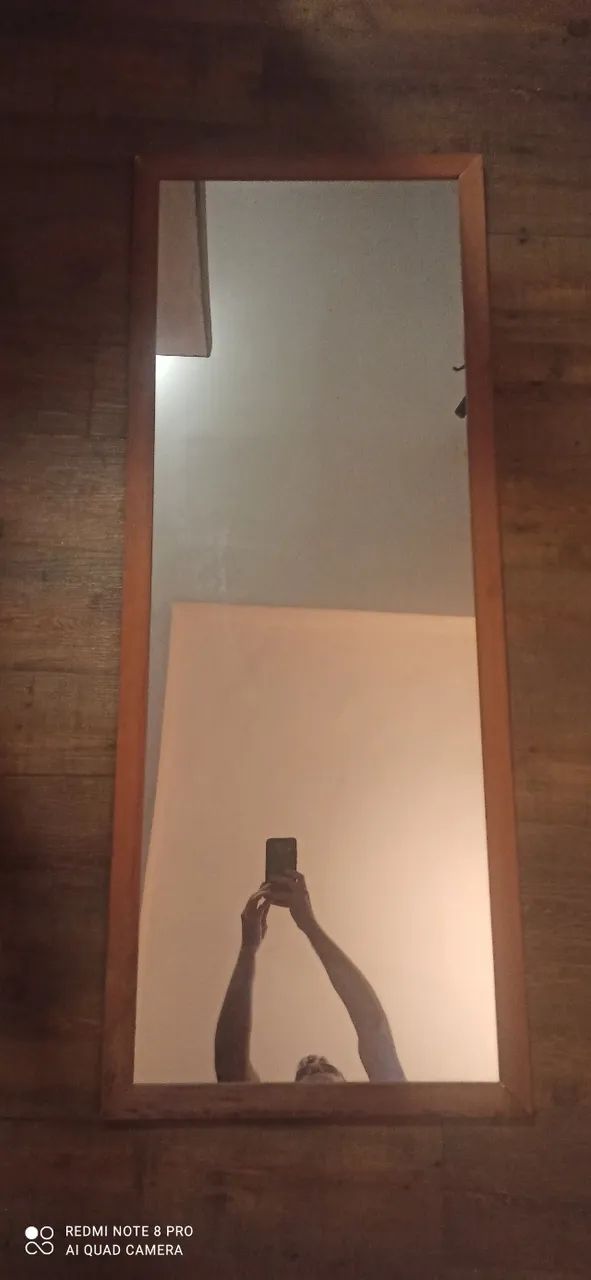 Espelho corpo inteiro em madeira de qualidade (nao é compensado nem plastico) - Foto 3