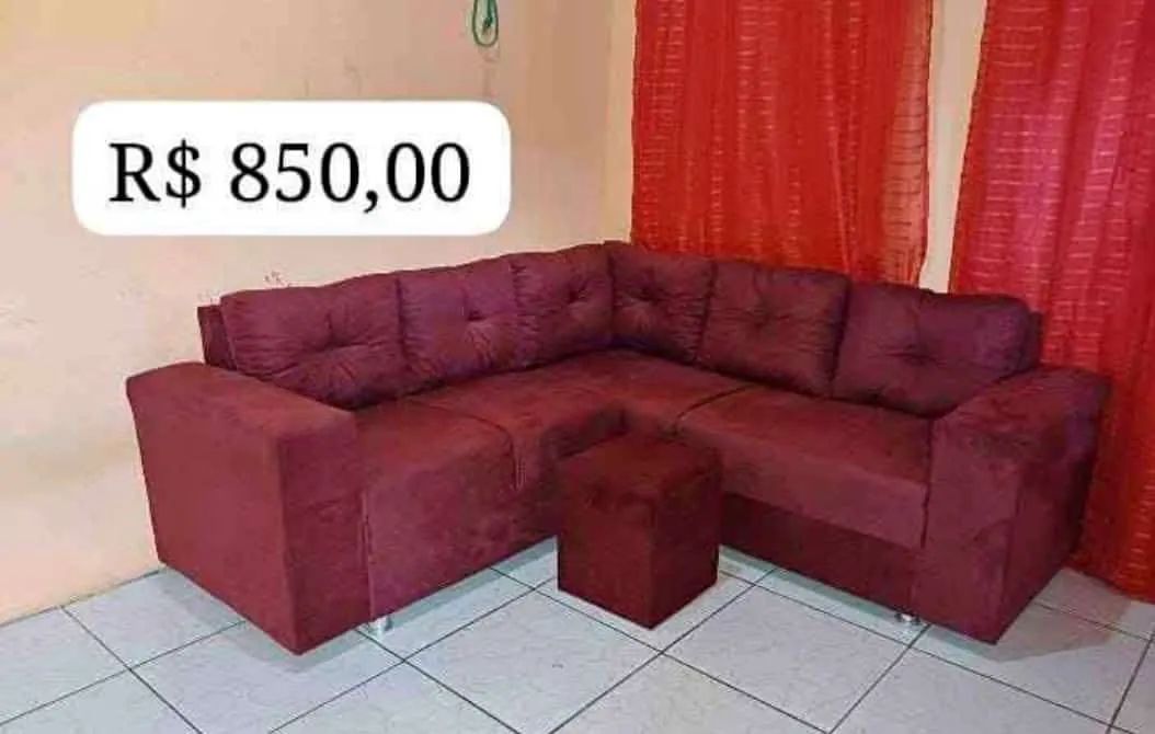 Sofá de Canto Preto - Foto 2