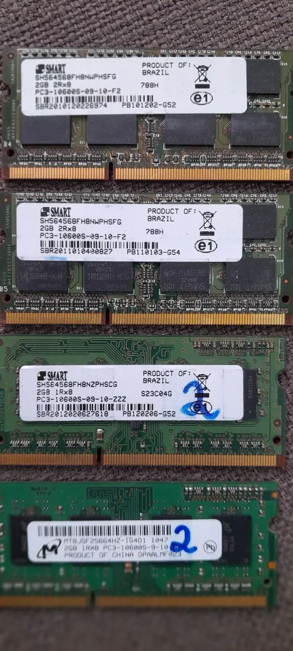 Memória de 2 gb DDR 3 para notebooks  - Foto 3