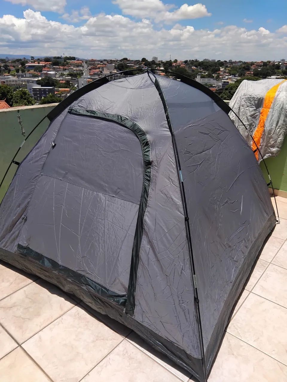 Barraca de acampamento + saco de dormir