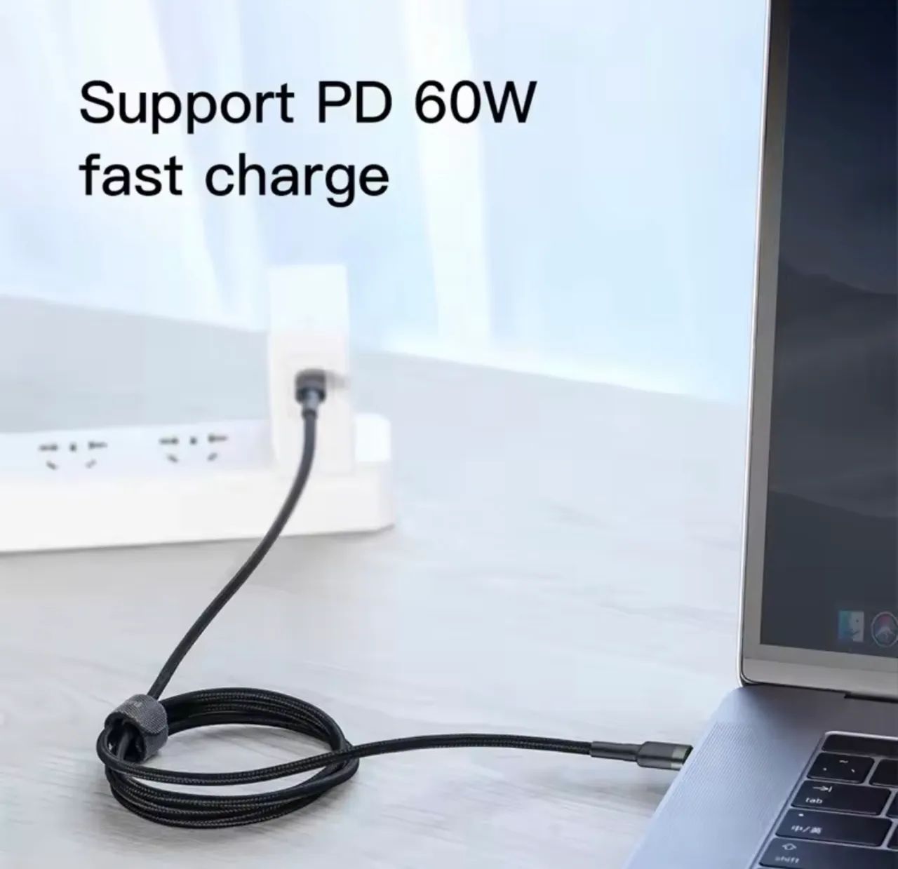 Cabo Baseus 100W USB-C para USB-C Carregamento rápido Power Delivery - Foto 2