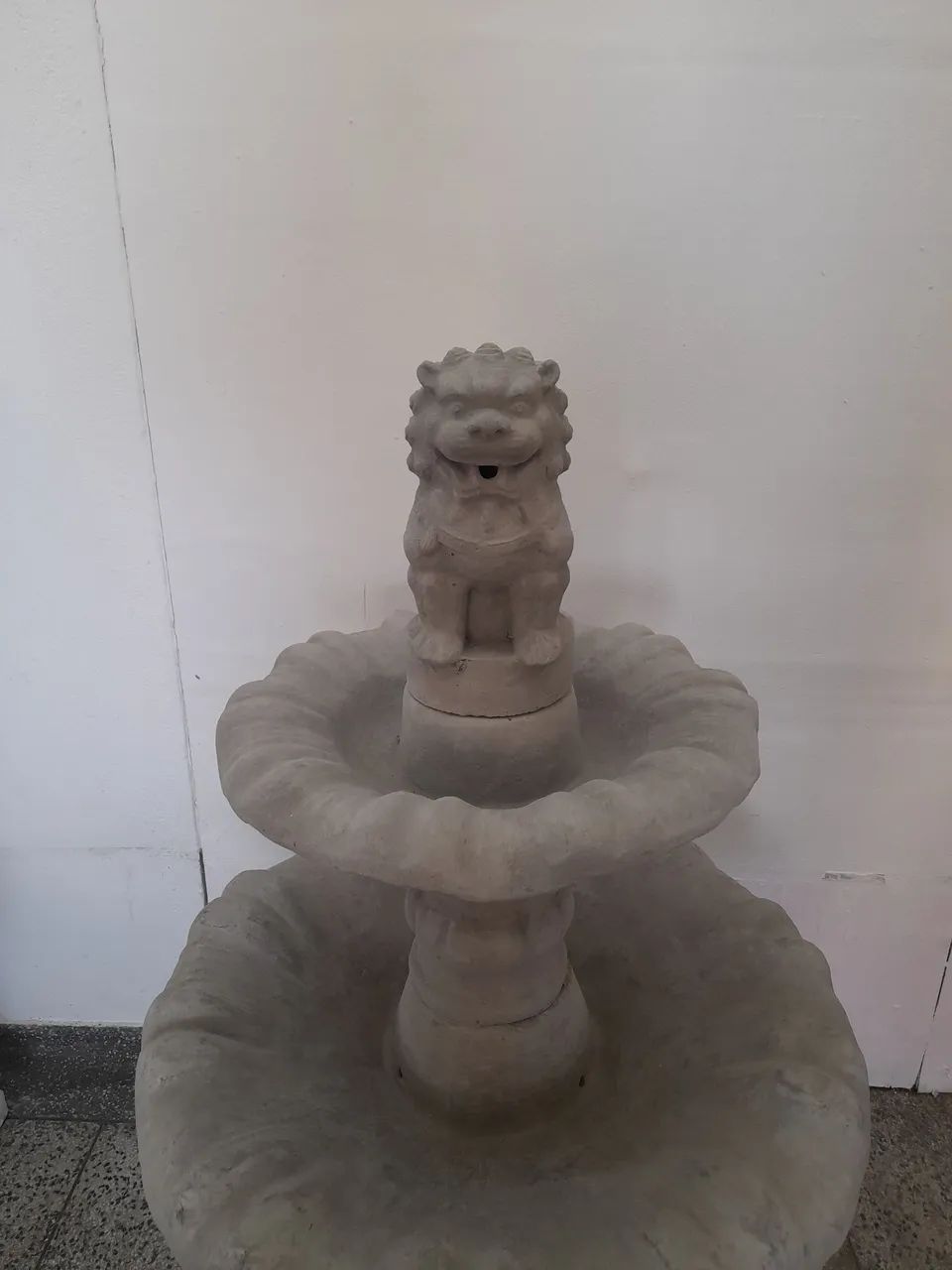Fonte leão chinês de cimento para jardim - Foto 3
