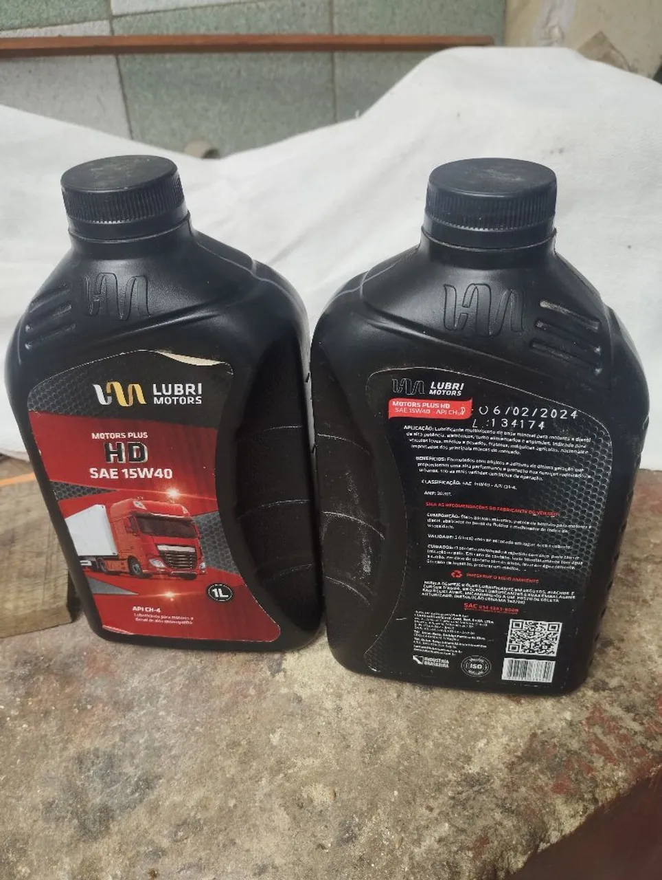 Óleo Lubrificante para Caminhões HD SAE 15W40 1L