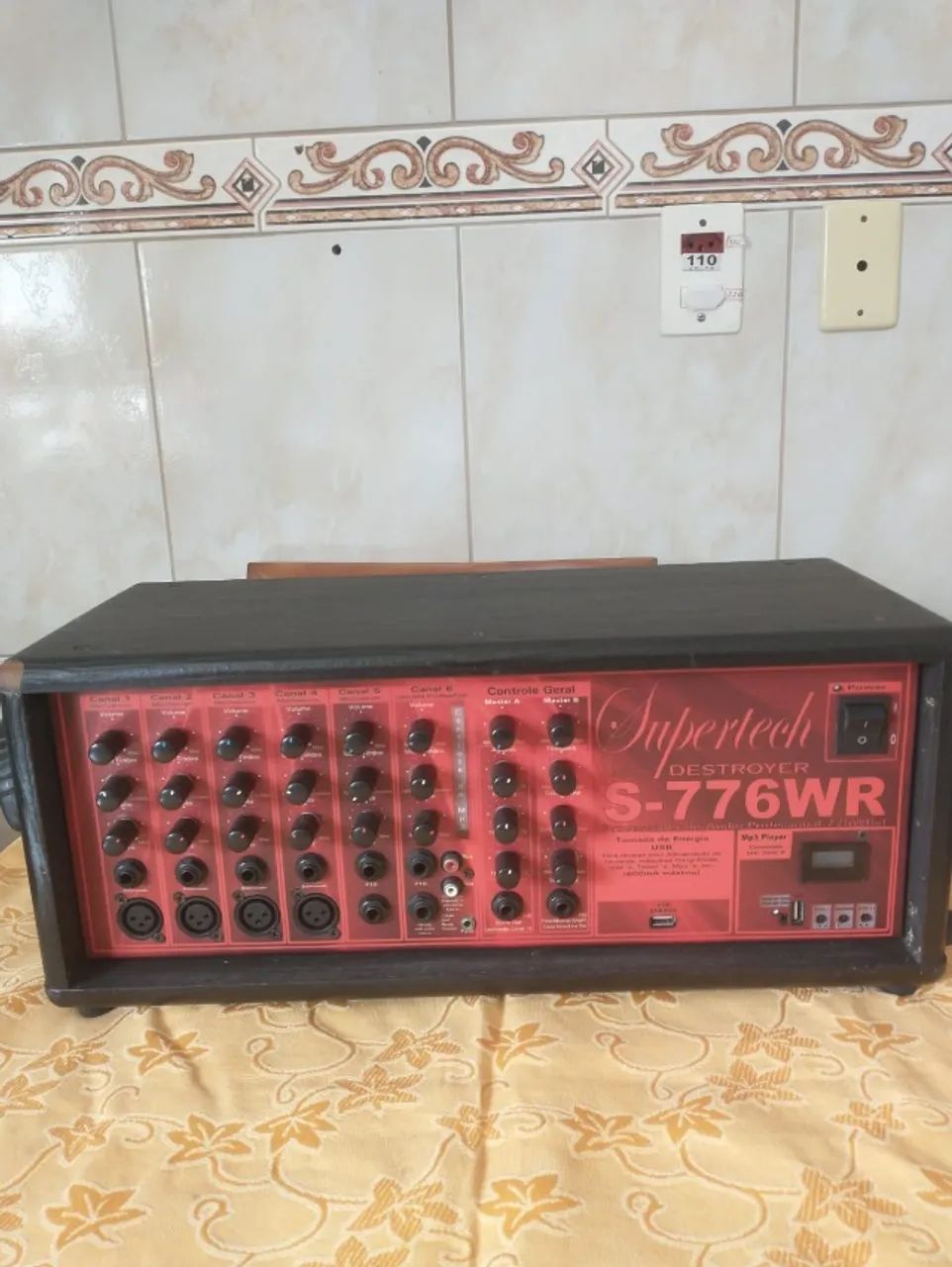 Processador de Audio Supertech S-776 WR - Som Profissional. + Caixas.