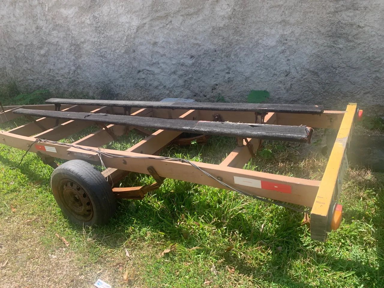 Carretinha rodoviária de madeira de lei documentada  - Foto 3