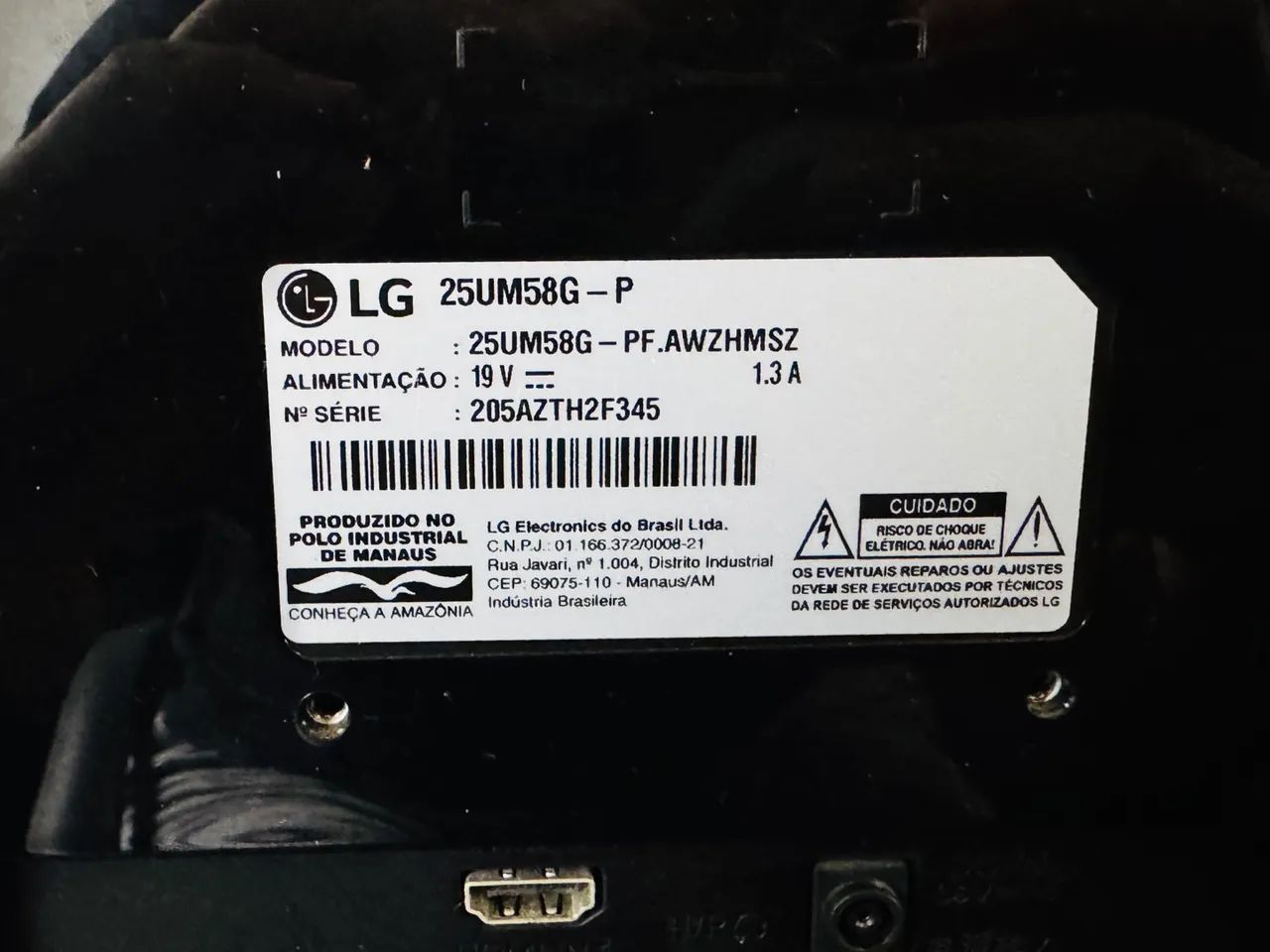 Monitor LG 25UM58G-P (Display Quebrou) - Foto 3