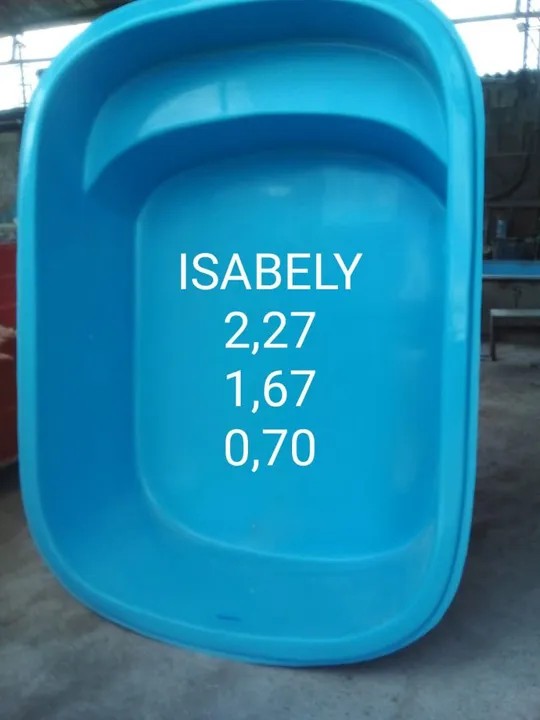 Piscina de fibra 2,27 x 1,67 x 0,70