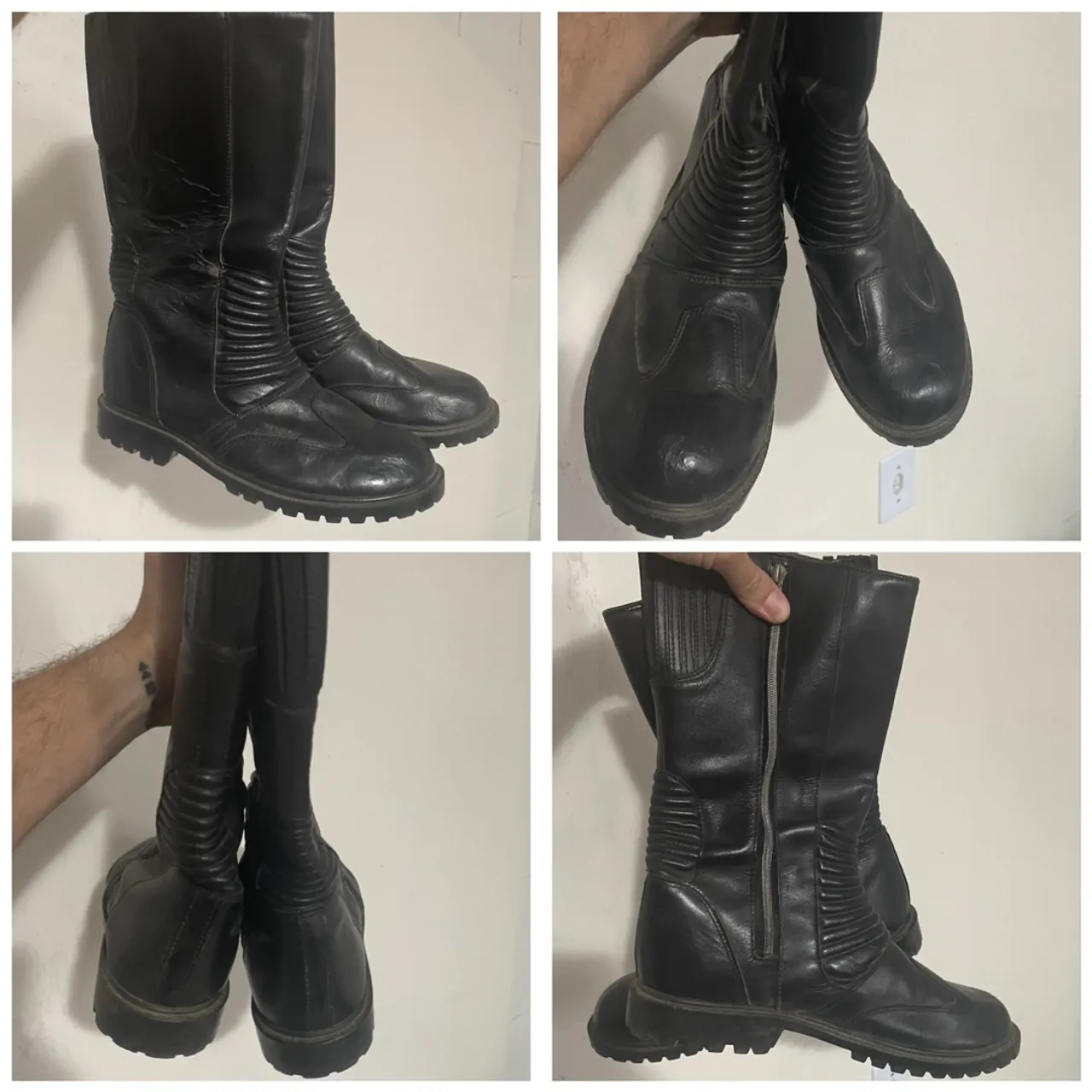 Bota Couro Motociclista
