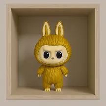 Boneco Labubu Dourado - Decoração e Colecionador