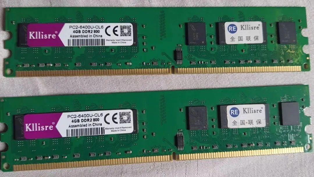 2 MEMORIA RAM DDR2 2x-4GB
