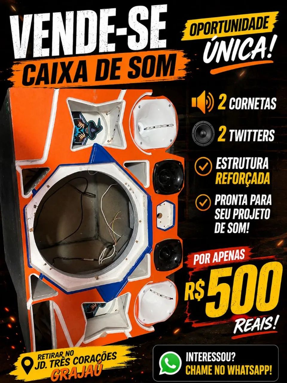 Caixa com 2twiter 2cornetas
