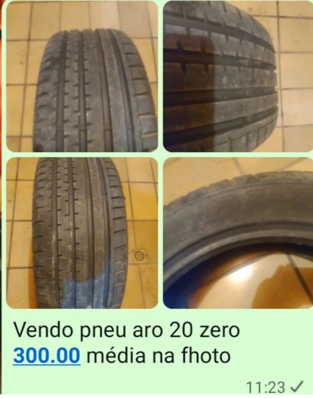 Vendo pneu.aro 20 zero 