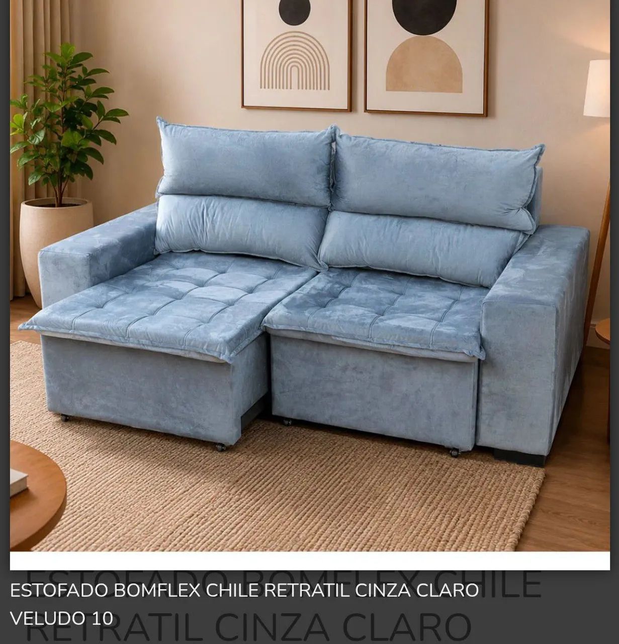 Sofá Retrátil - 2.00 M