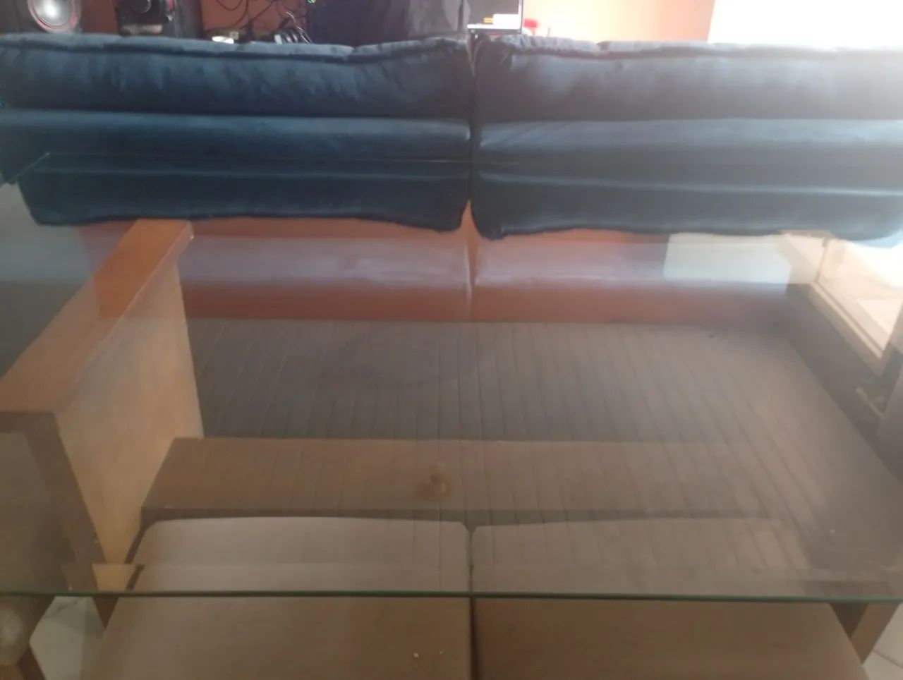 Mesa tampo de vidro 6 lugares  - Foto 2
