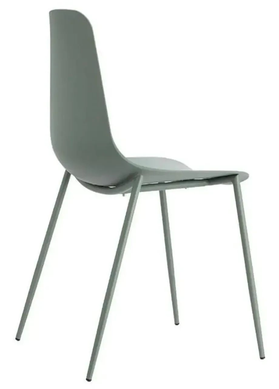 Cadeira Eames Preta/ Verde com Pés Metálicos - Foto 3