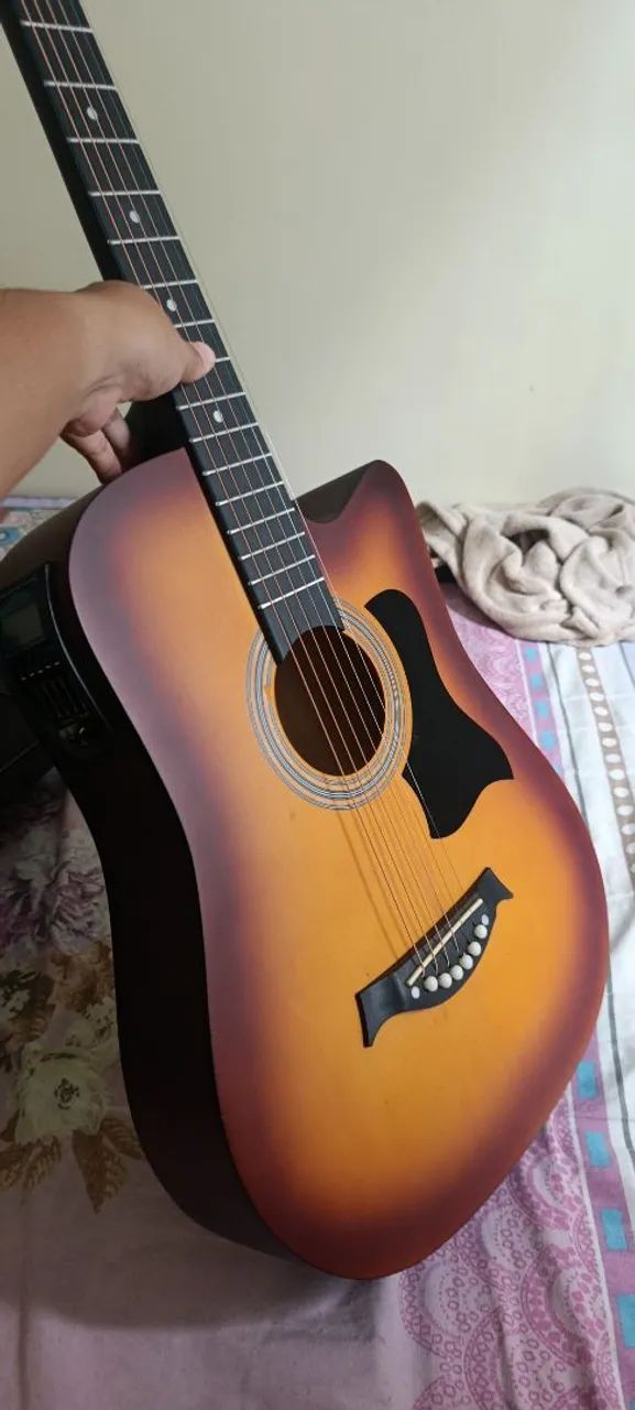 VIOLÃO ELÉTRICO + ACESSÓRIOS 