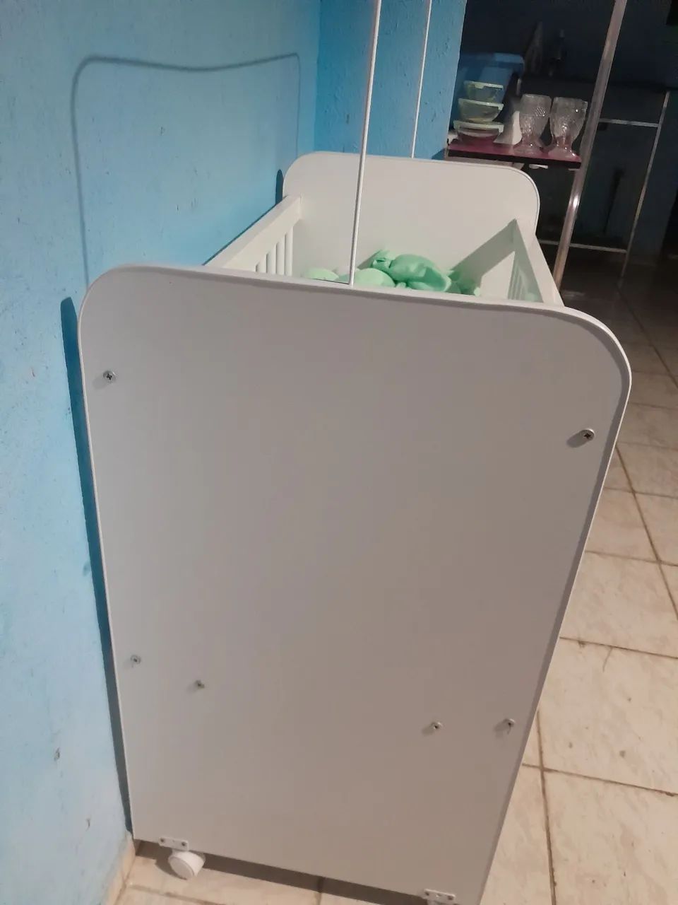 Vendo mini berco completo com colchão e enxoval  - Foto 2