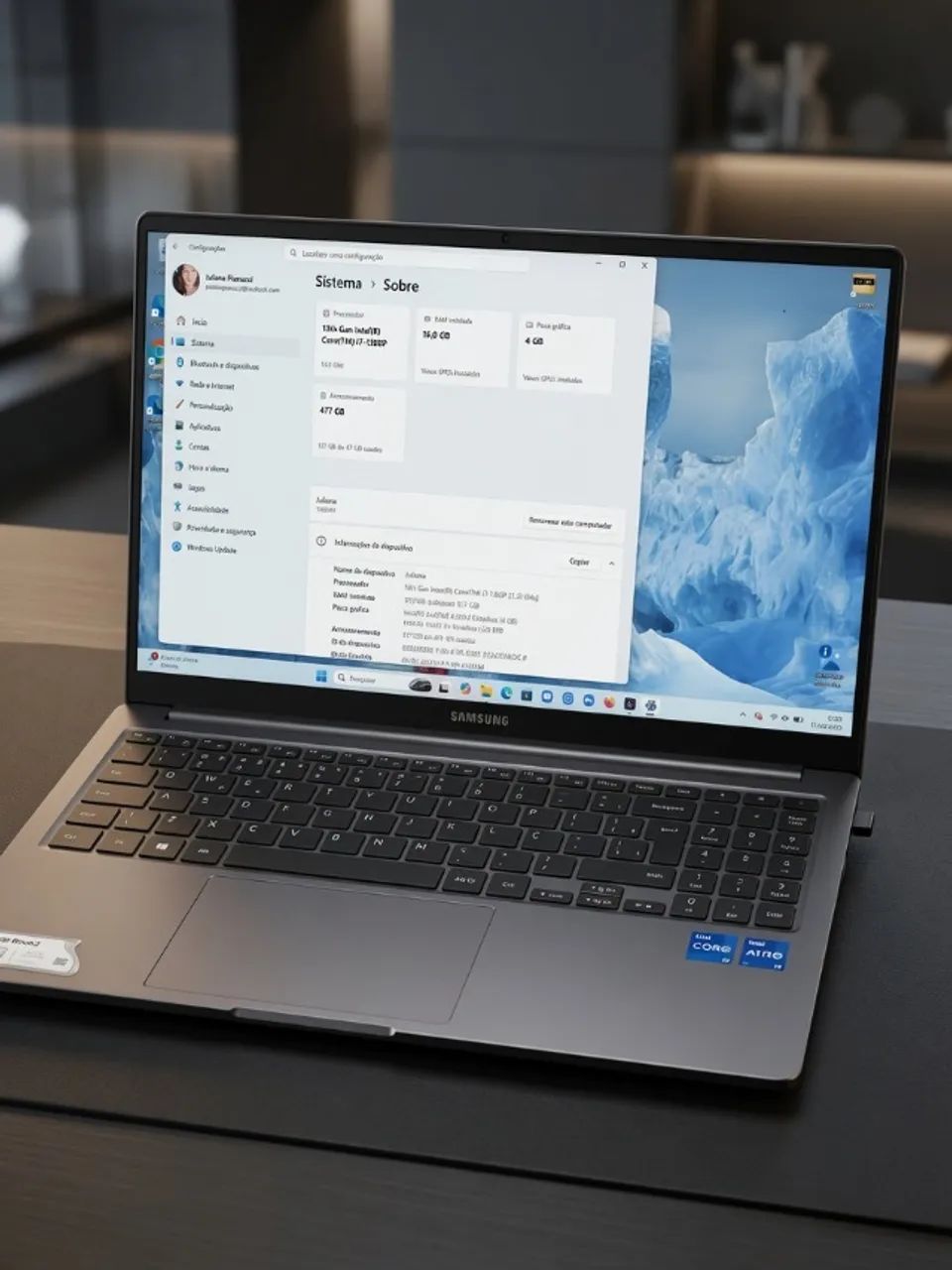 Samsung Galaxy Book3 i7 + Kit Completo - Impecável! - Foto 2
