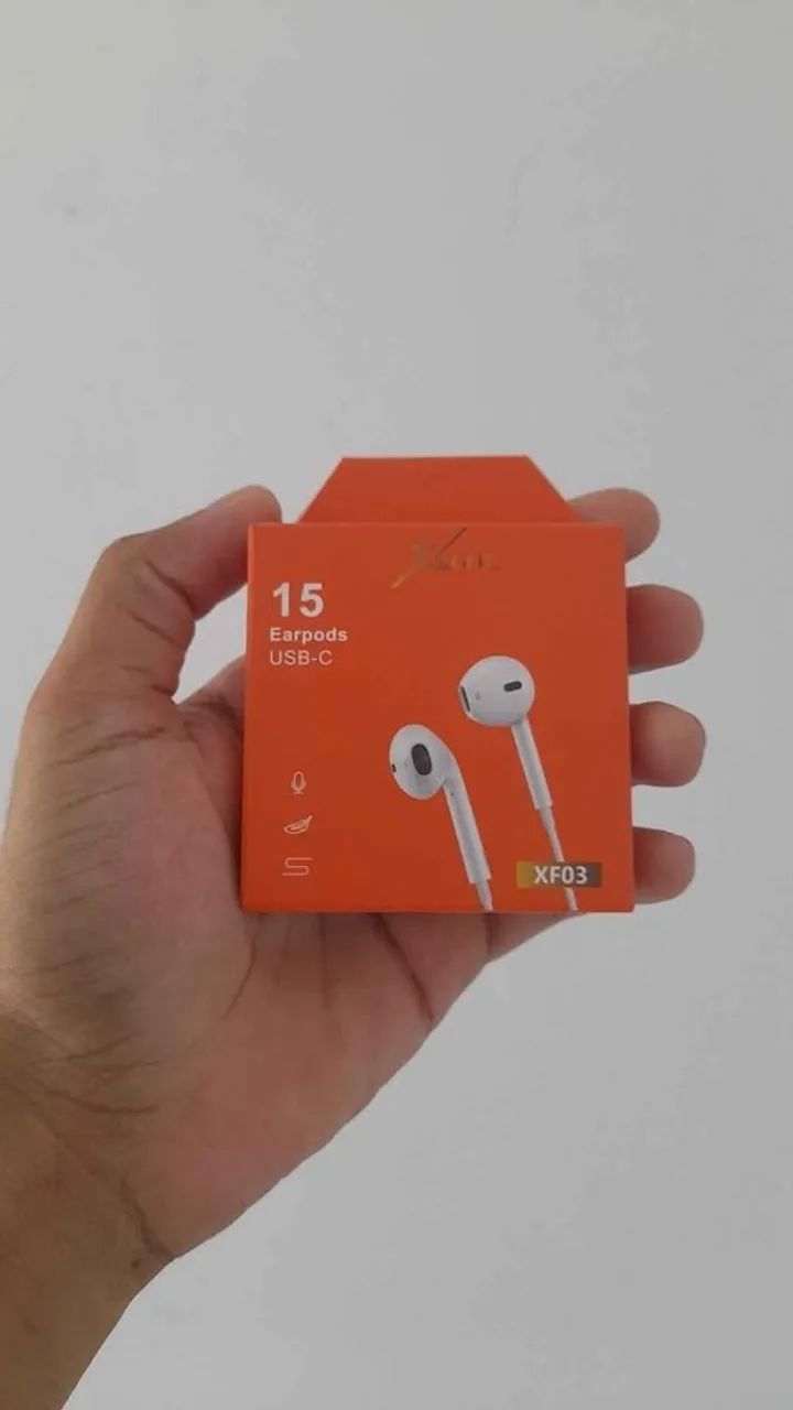 Fone de fio entrada Tipo C
