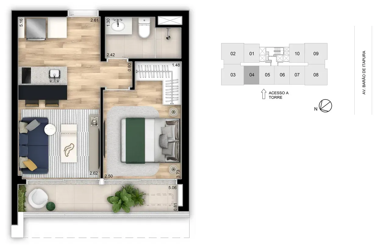 PLANTA 36m²